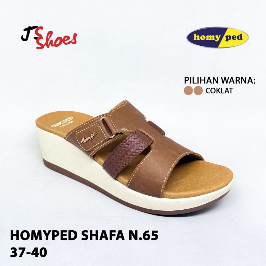 HOMYPED SHAFA N 65 - SANDAL SLOP WEDGES CASUAL WANITA DEWASA MERK HOMYPED ORIGINAL