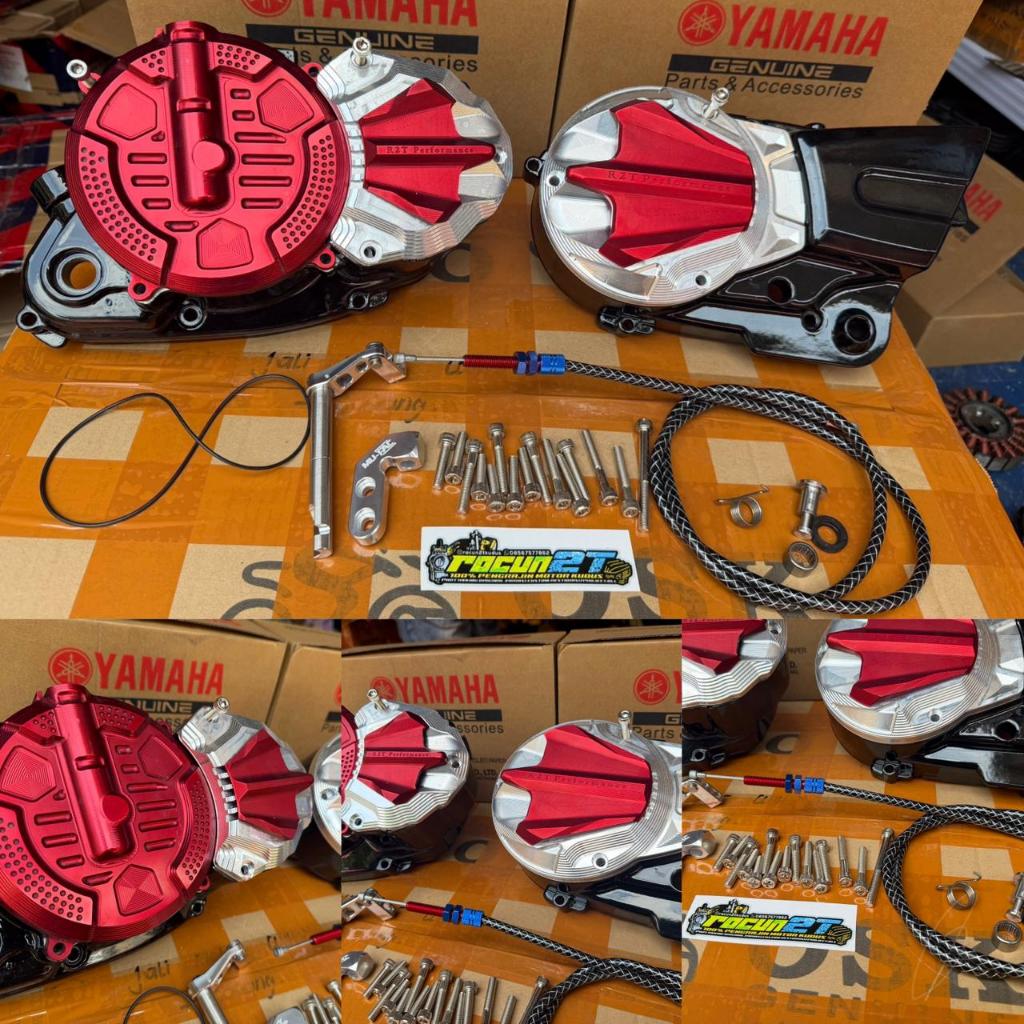 BAK KOPLING RX KING NEW SEMI ALA2 BILLET  HITAM MERAH