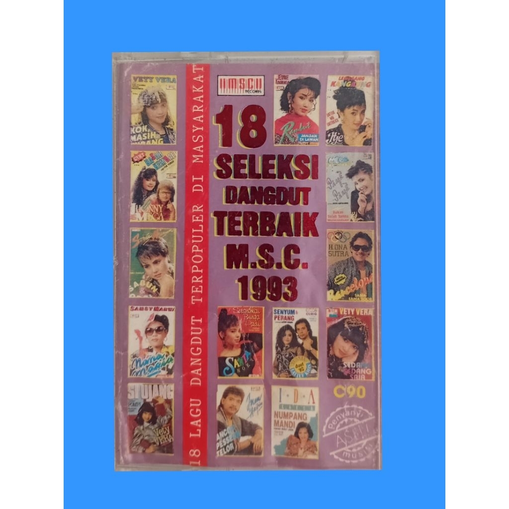 Kaset 18 Seleksi Dangdut Terbaik MSC thn 1993