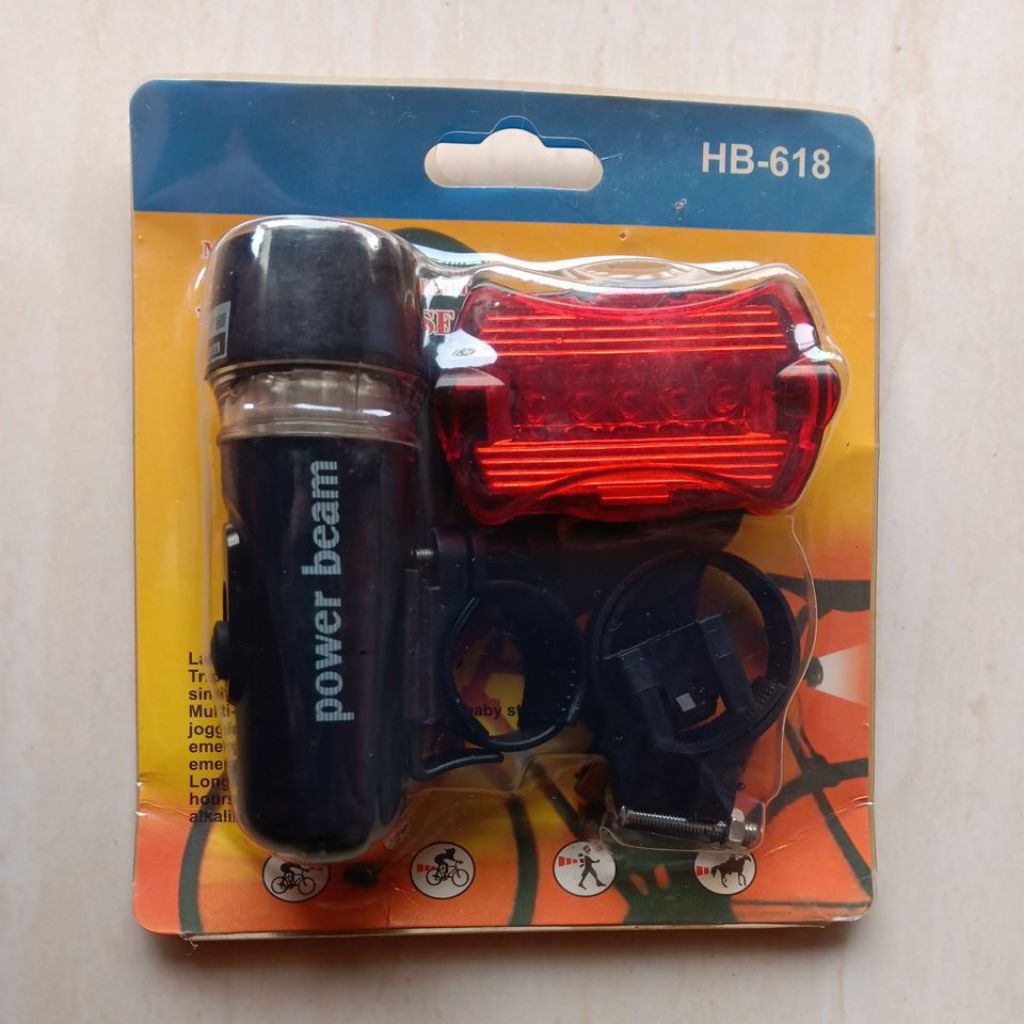 Lampu sepeda gowes depan dan belakang MTB