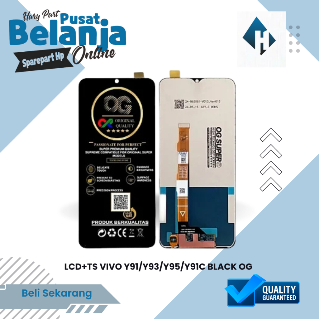 LCD Vivo Y91 / Y92 / Y93 / Y95 / Y91c Fullset OEM Bergaransi