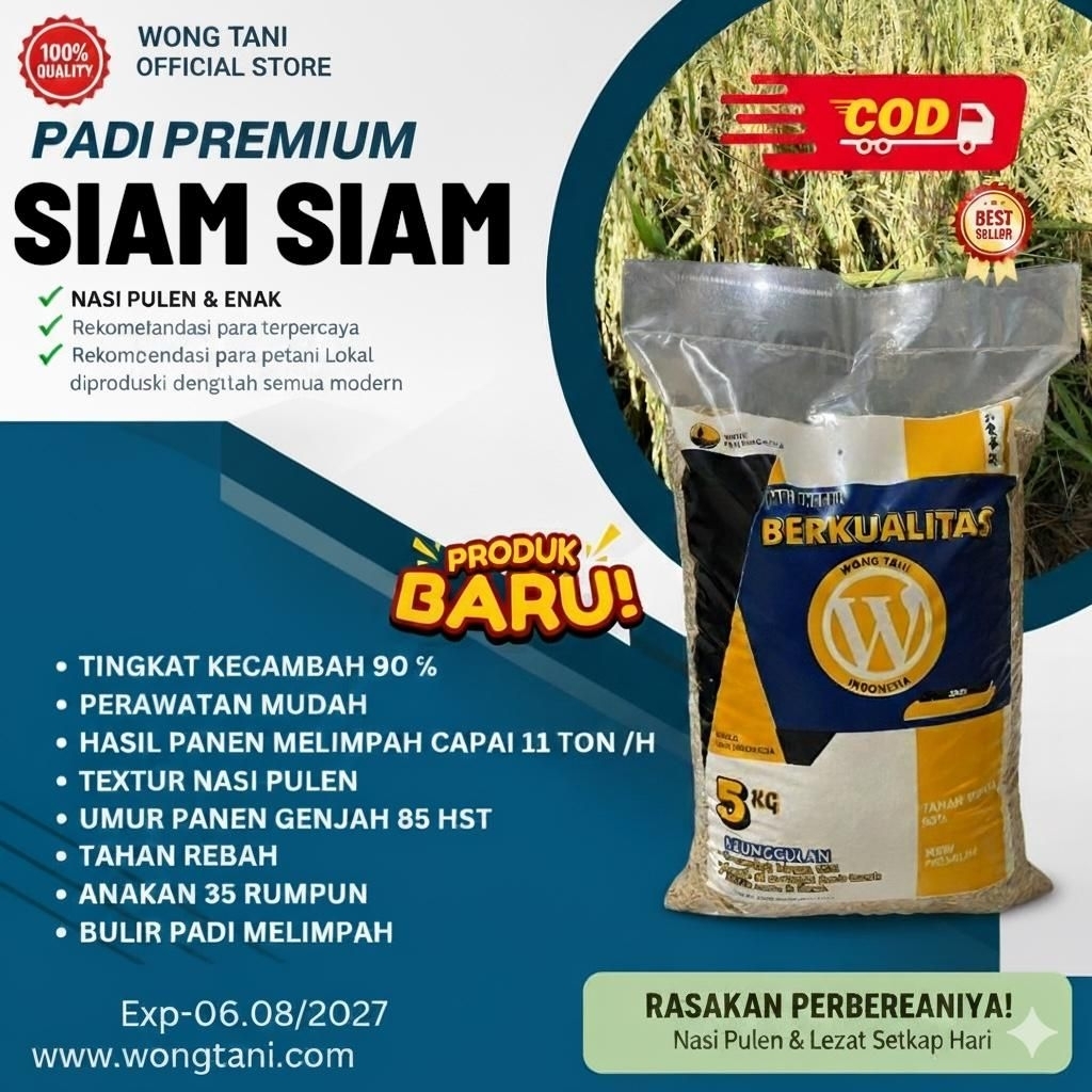 BENIH PADI UNGGUL SIAM SIAM KEMASAN 5KG