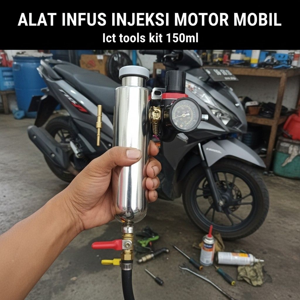 Alat Servis Injeksi 150ml Tabung kit ICT Flush injektor cleaner /flus injektor cleaner Purging mesin