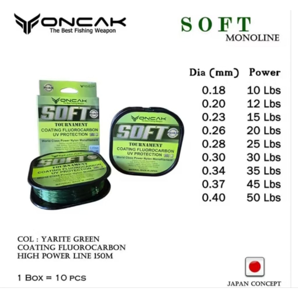 Senar pancing ONCAK SOFT PREMIUM