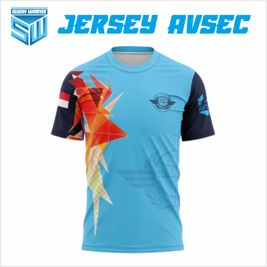 SUGIH WARAS JERSEY AVSEC / KAOS DRI-FIT AVSEC TANGAN PENDEK / JERSEY AVSEC / KAOS AVSEC
