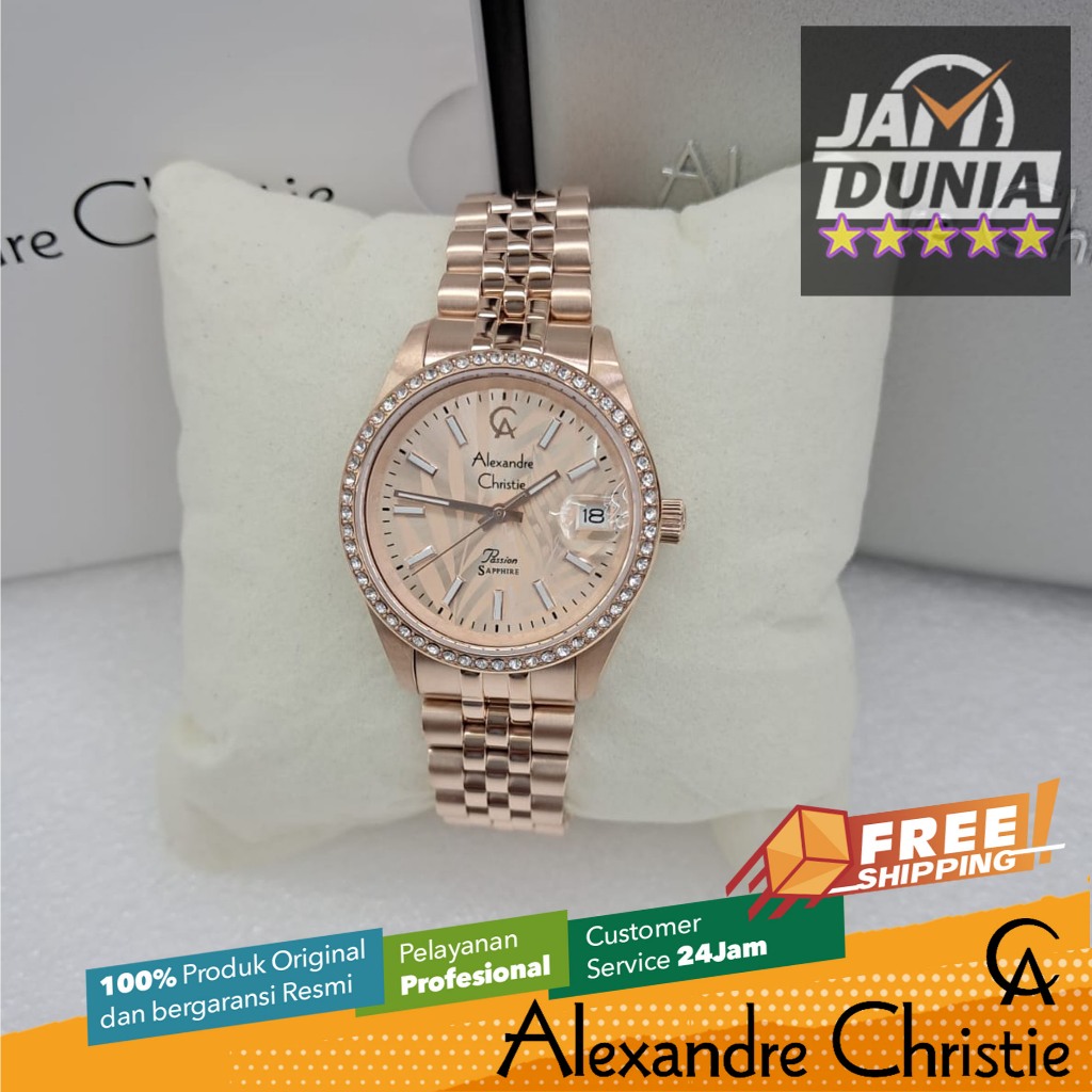 JAM TANGAN WANITA ALEXANDRE CHRISTIE PASSION SAPPHIRE ORIGINAL 5012 AC 5012 AC5012 ACF 5012 JAM AC P