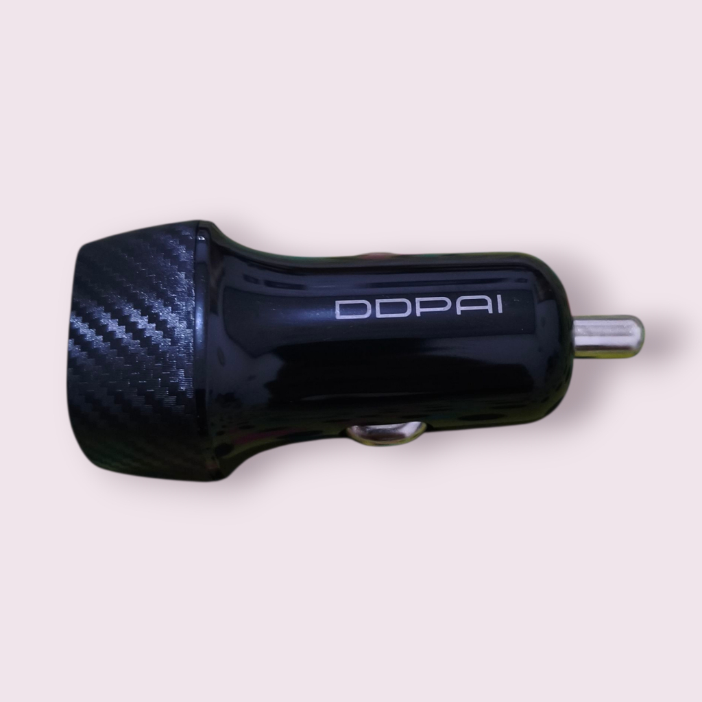 DDPAI AC106 Dual USB Car Charger Original Output DC 5V 2.4A Input 12V 24V Dash Cam Adaptor Warna Hit