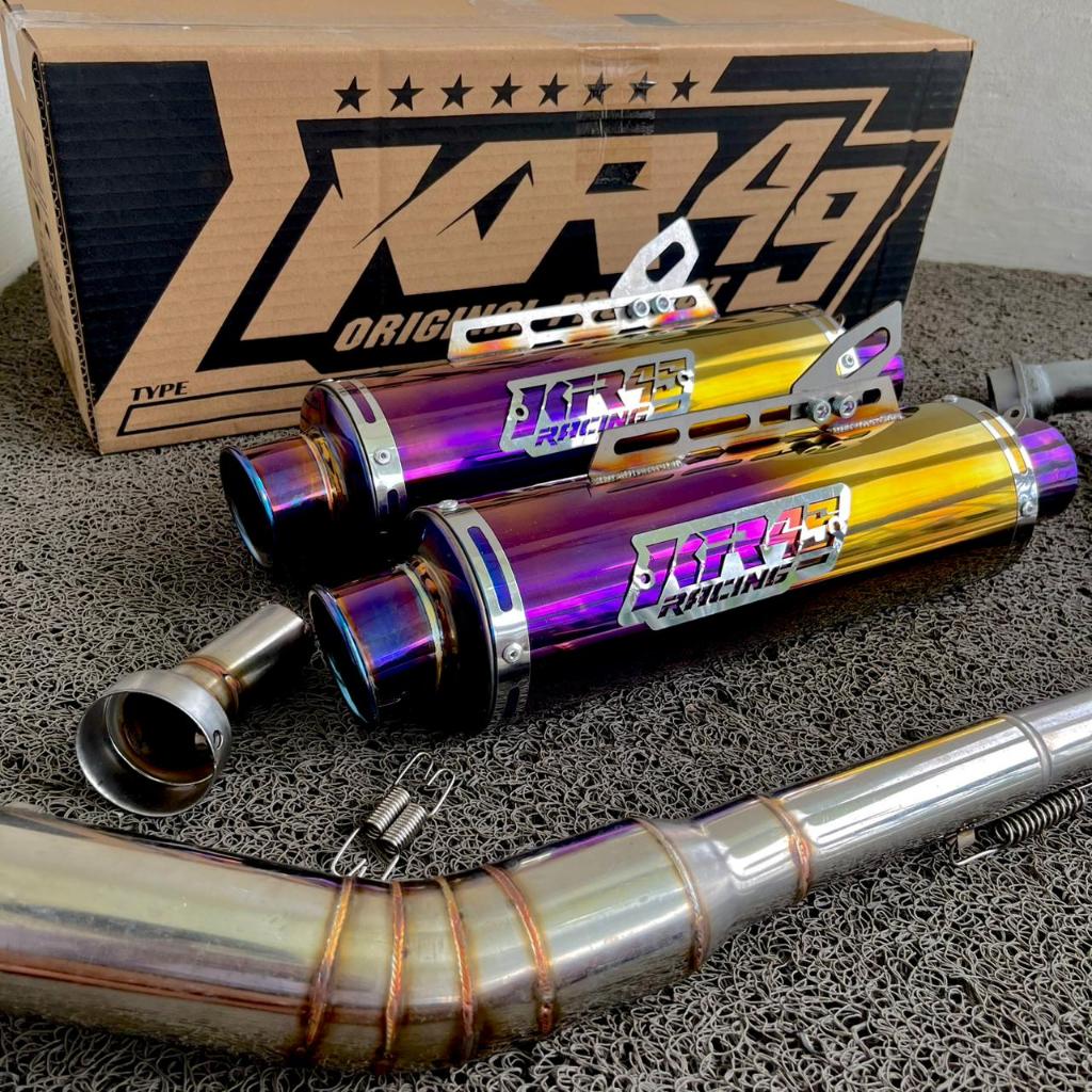Knalpot Racing KR49 RACING Suara NGEBAS Kompetisi Pnp CB 150 R Lama/New Vixion Lama/New Satria Fu Ka