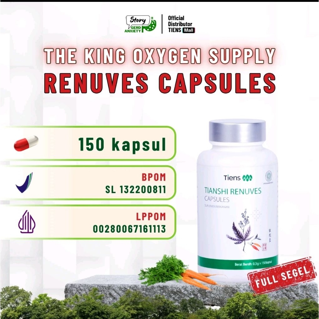 Tiens TCM Fitopharmacy Renuves 150Kapsul Vitamin Detoks