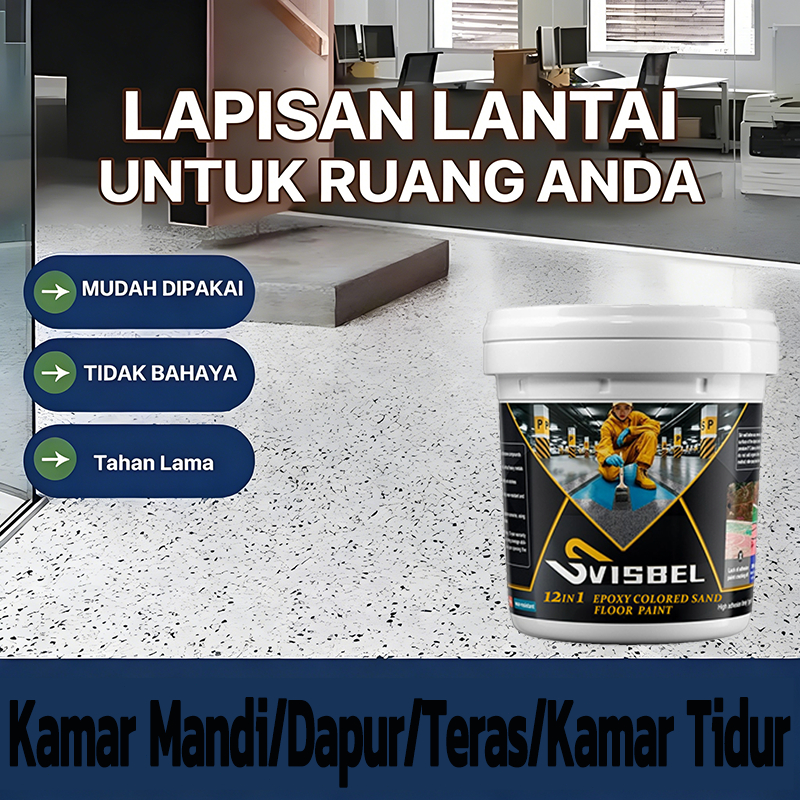 Kelas Ekonomis Bebas Formaldehida. Cat lantai semen berwarna-warni/Cat lantai semen epoksi/Primer ta
