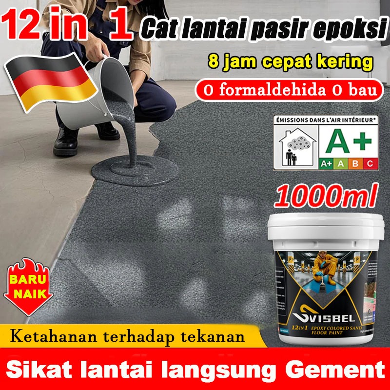 Tekstur yang sangat bagus Cat Lantai Epoxy Cat Lantai Epoxy Bertekstur Pasir Lantai Semen Cat Lantai