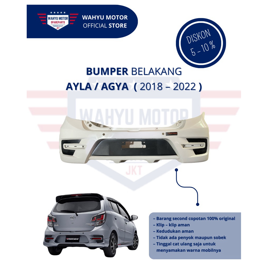 Bumper belakang AGYA / AYLA 2018 - 2022