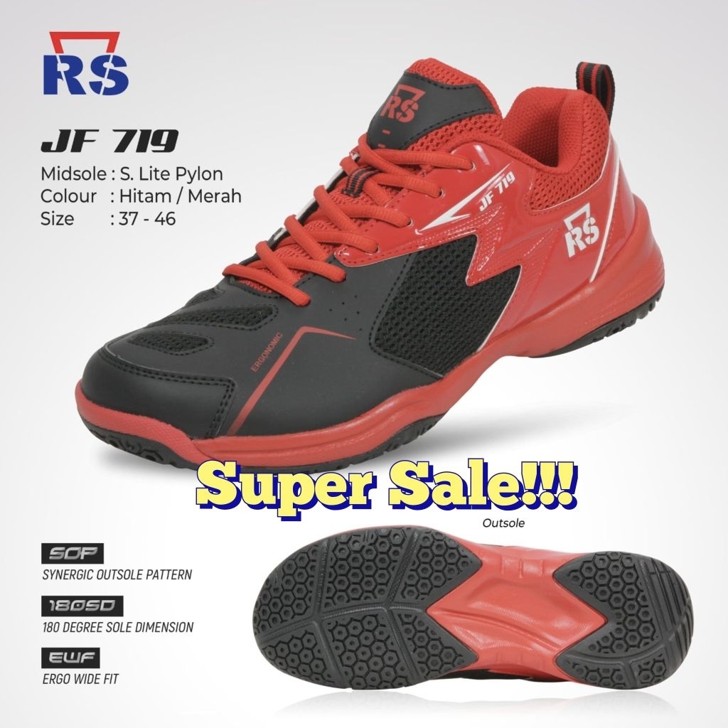 Sepatu Badminton Rs JF 719 Bulutangkis