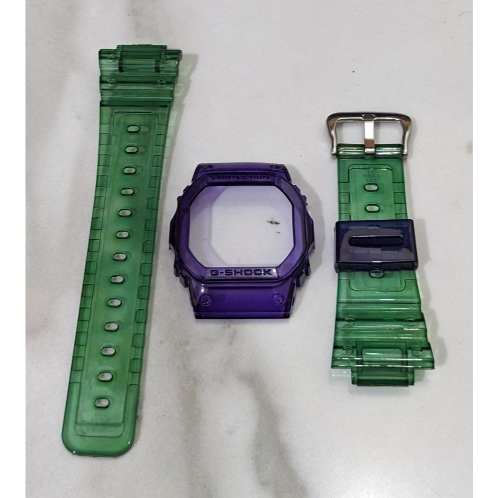 BEZEL STRAP BAND CASIO GSHOCK G SHOCK DW 5600 GW B5600 DW 5030 DW 5035D JELLY CLEAR