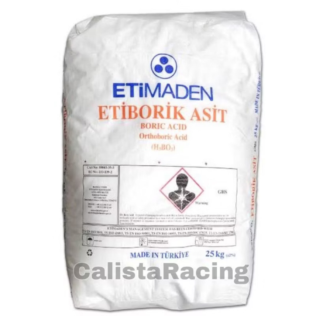 PULIK BORAT ACID ATAU BORON TURKY KEMASAN 1KG