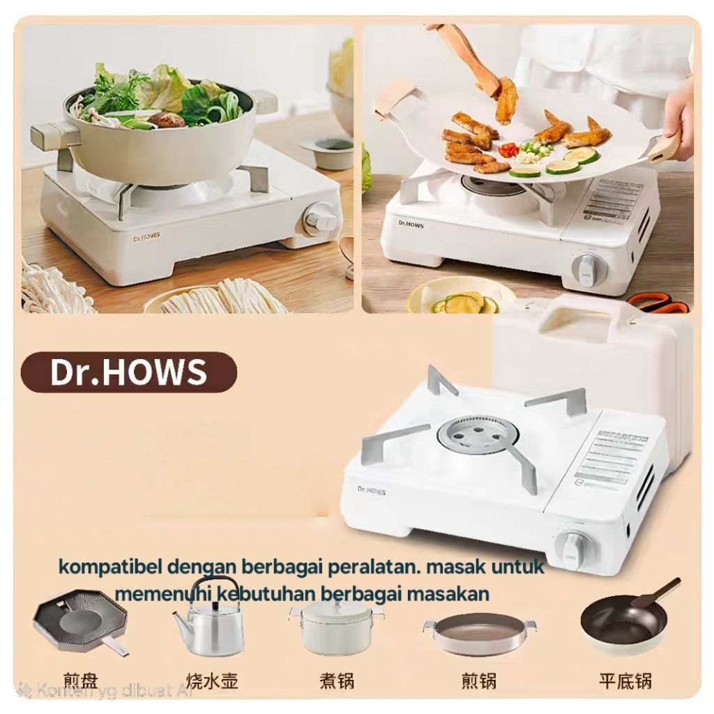 Kompor Gas Portable Dr.Hows Original / Portable Stove Dr.Hows / Kompor Gas Twinkle Stove / Kompor Ko