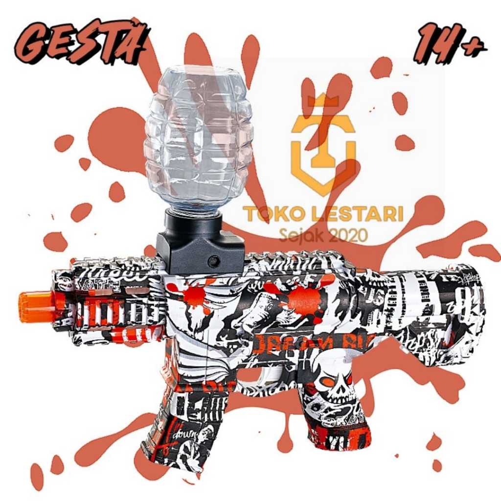 MAINAN ANAK SENJATA MP5 ELECTRIC GUN 7-8 MM CRYSTAL BULLETS MAINAN ANAK SENJATA TERBARU MP5 GUN