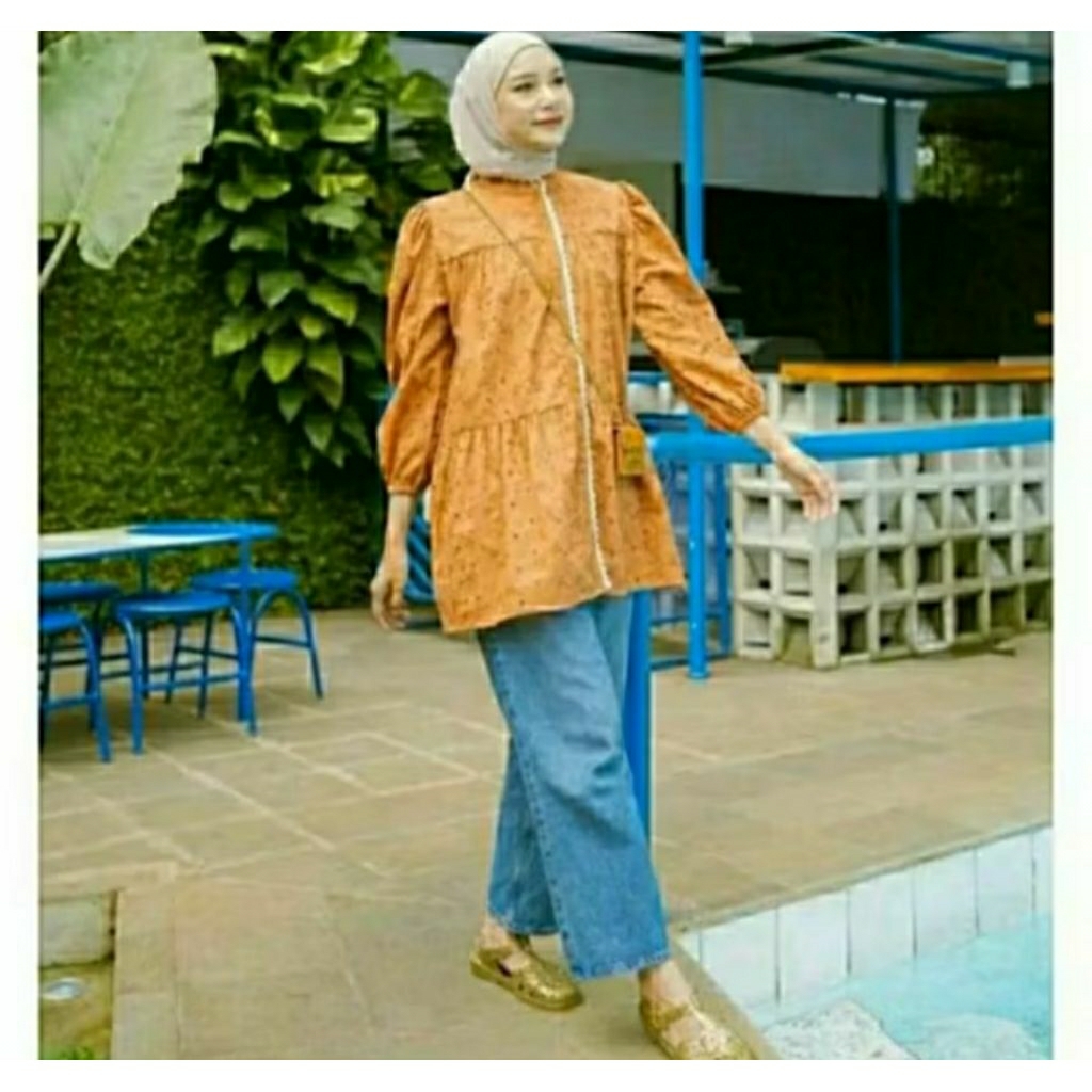 preloved arumi brown/Preloved Haidee Orlin/Preloved Midi dress/Haidee&Orlin/Preloved Tunik/Prelovwd 