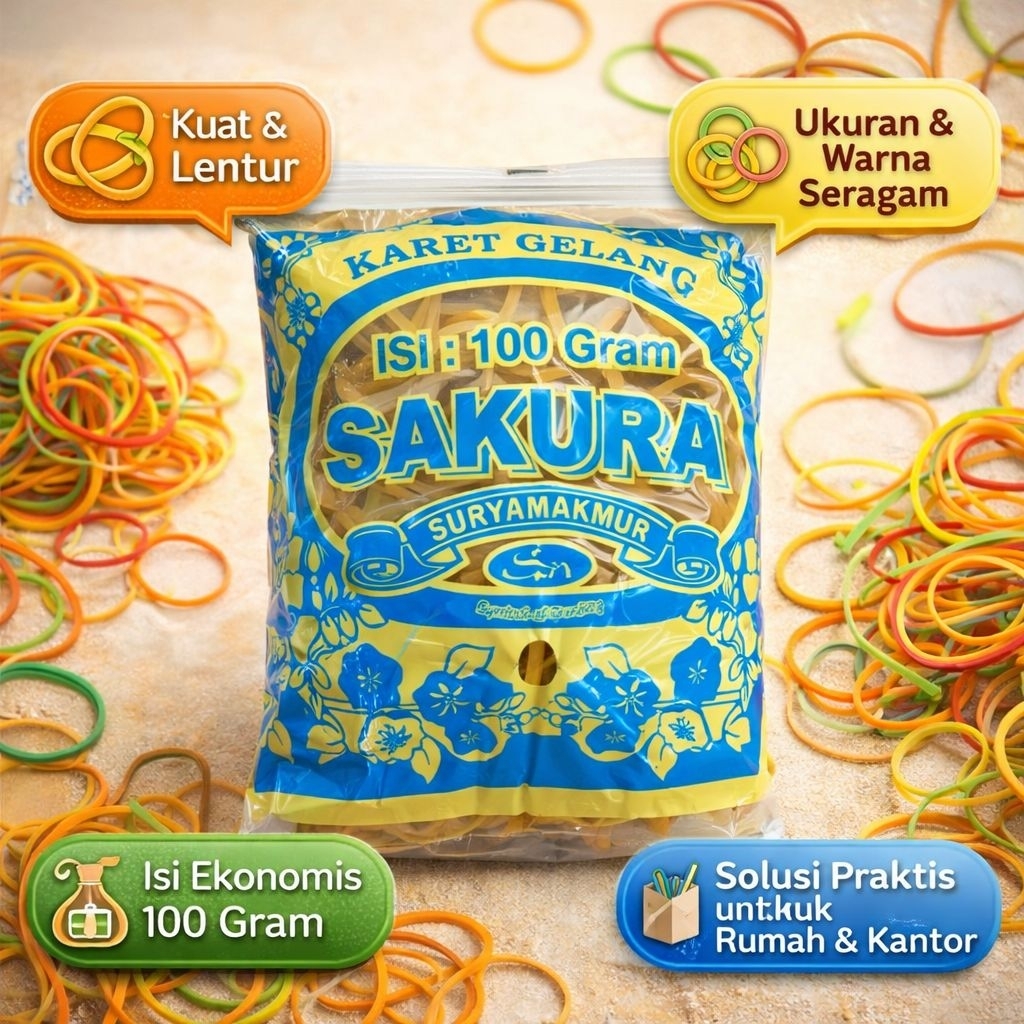 Karet Gelang Isi 100 Gram
