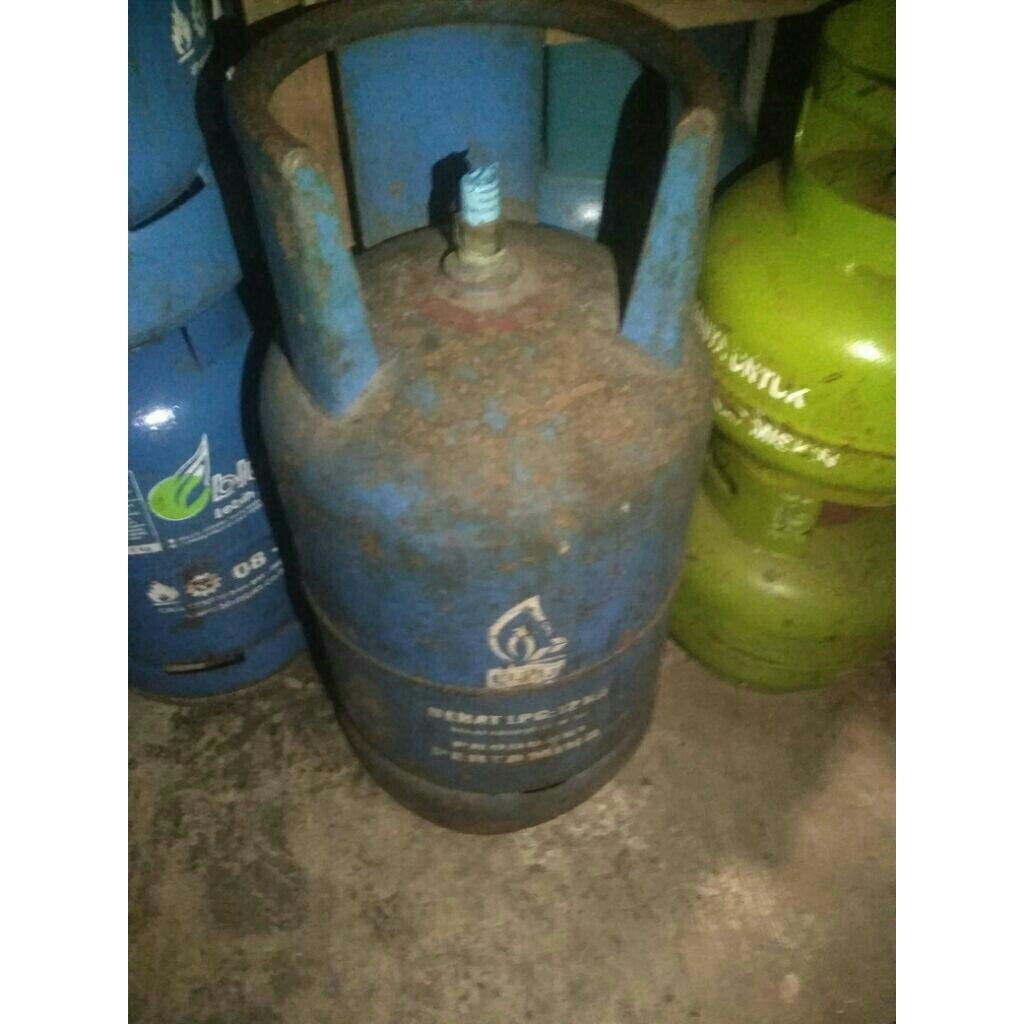 tabung gas elpiji biru 12kg kosongan
