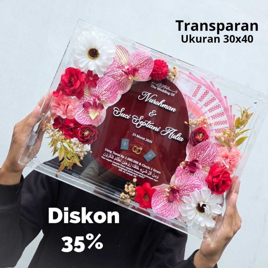 Mahar Nikah Mahar Pernikahan Mahar Transparan Mahar Akrilik