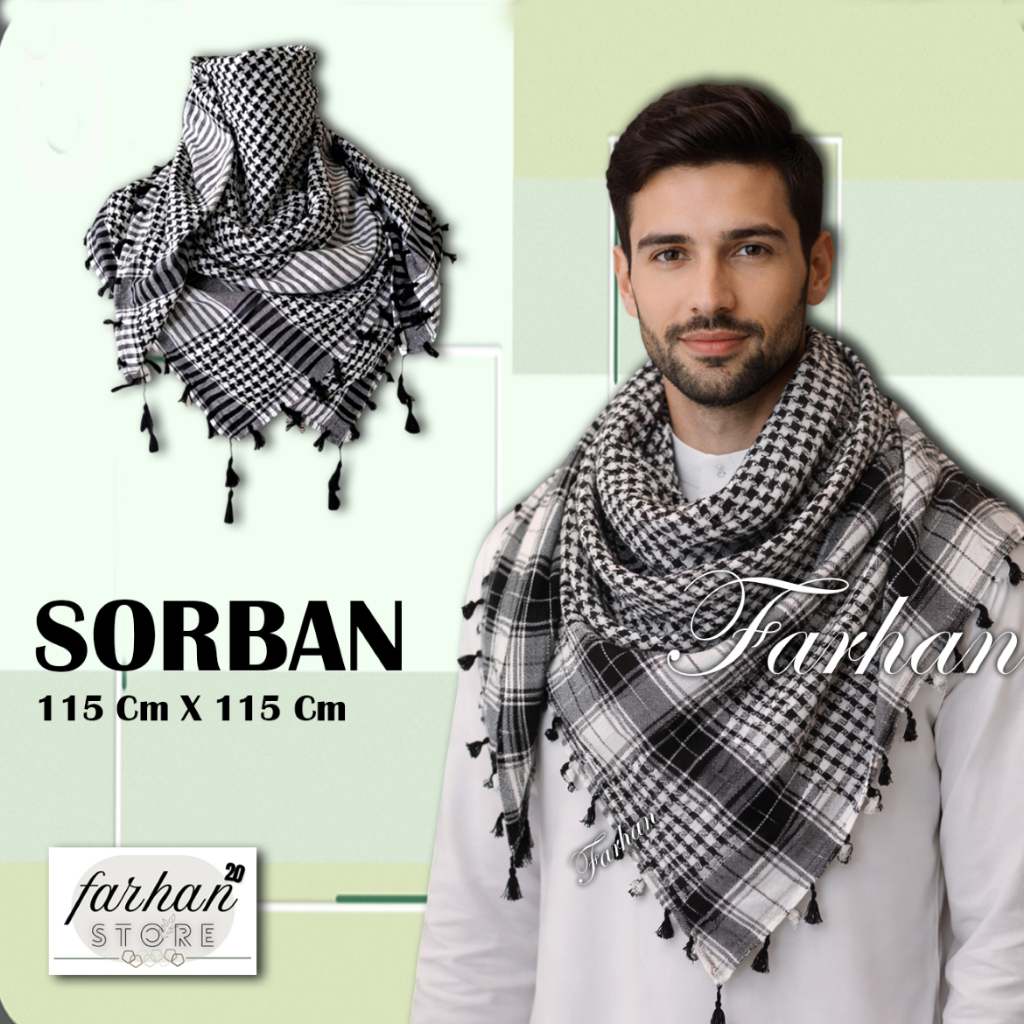 Sorban Arab sorban Haji sorban umroh sorban palestina persegi