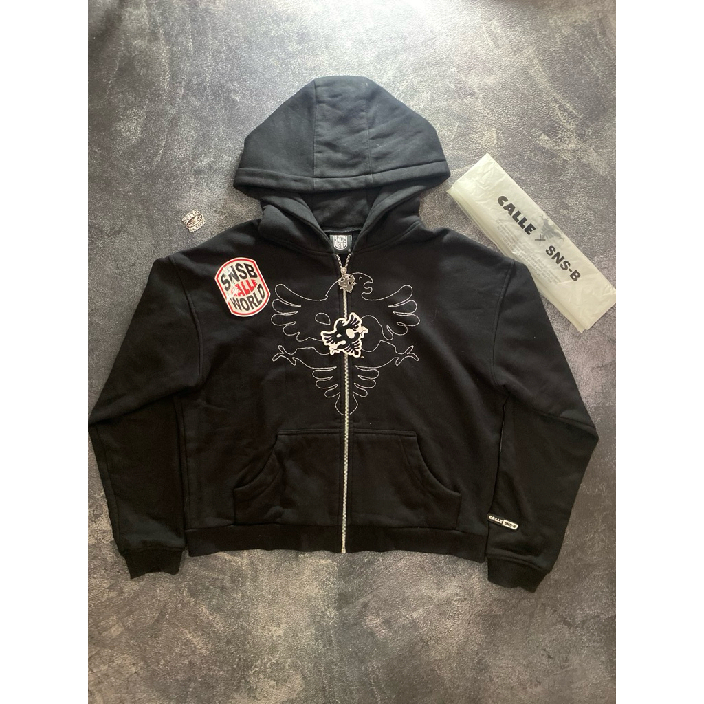 hoodie zipper snsb x calle