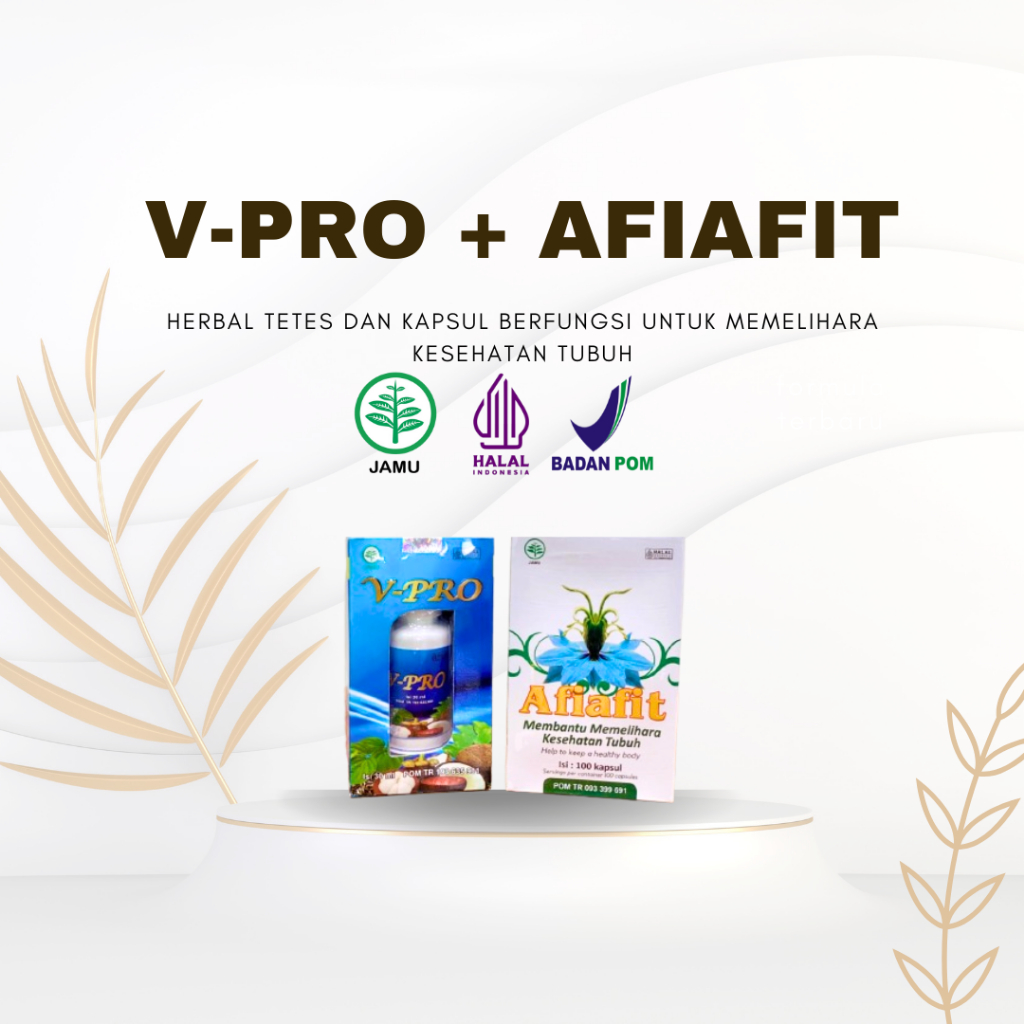 (PAKET SEHAT 1) HERBAL V-PRO+AFIAFIT