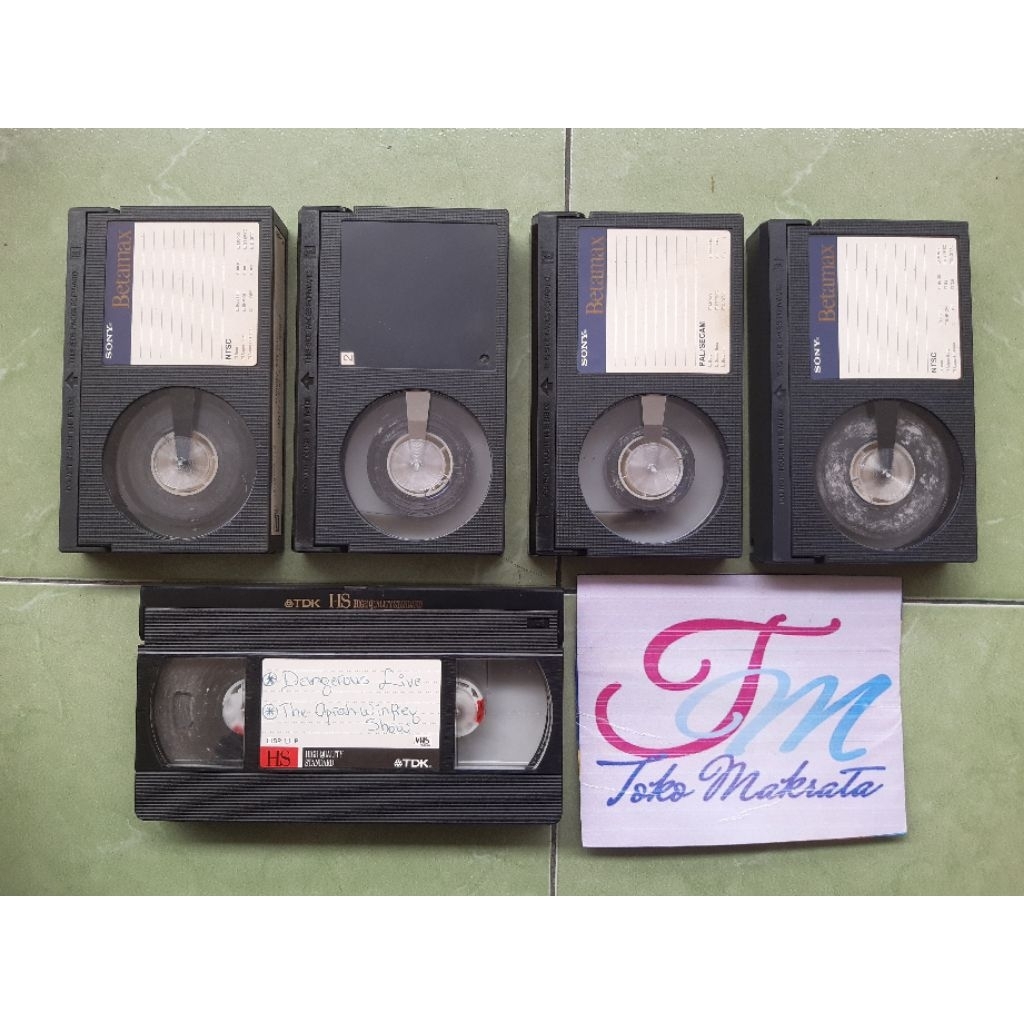 kaset video VHS BETAMAX musik dan lagu MICHAEL JACKSON jadul lawas lama langka