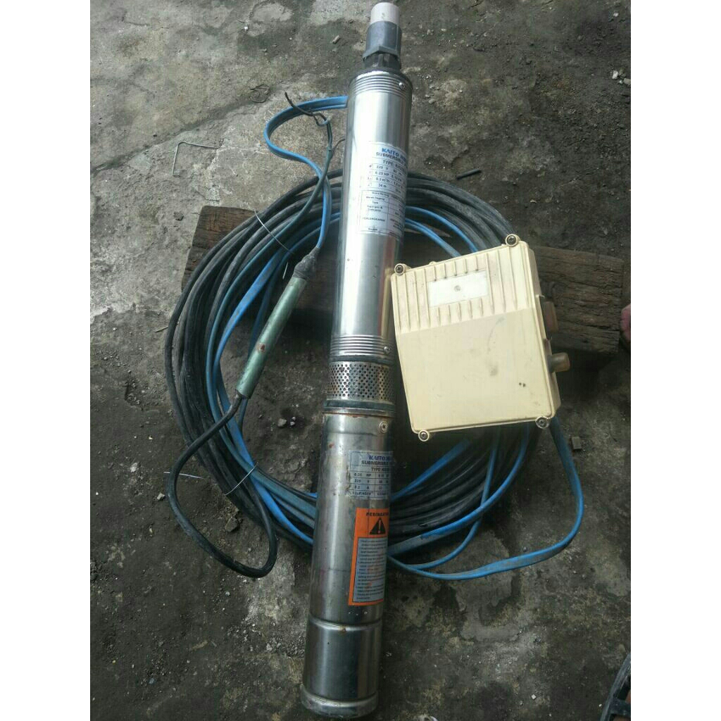 sibel bekas original  tinggal pakai Pompa submersible Kaito Hiro tipe KH3SD2/8