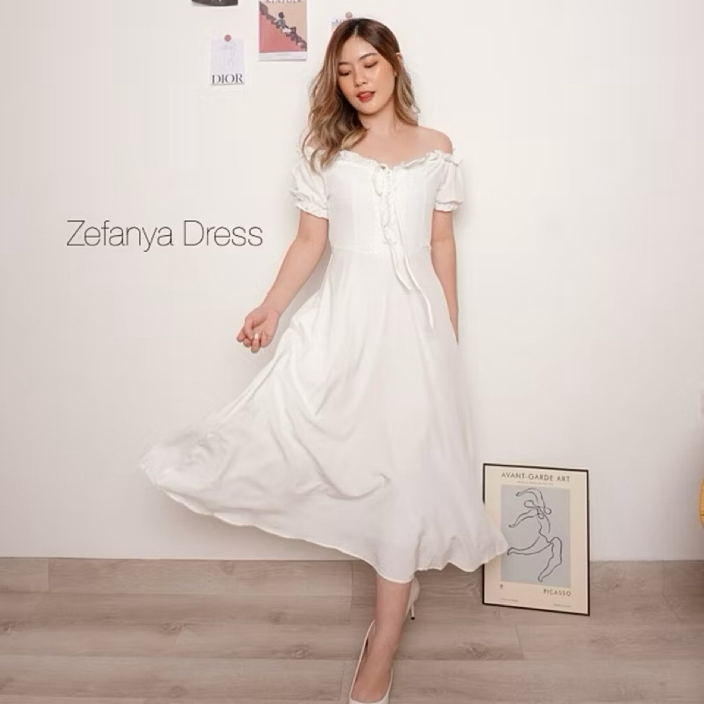 Korean White Dress