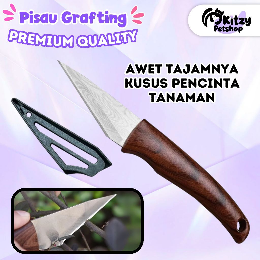 Pisau Graftng Okulasi Alat Cangkok untuk Sambungan Tanaman Perkebunan KITZY