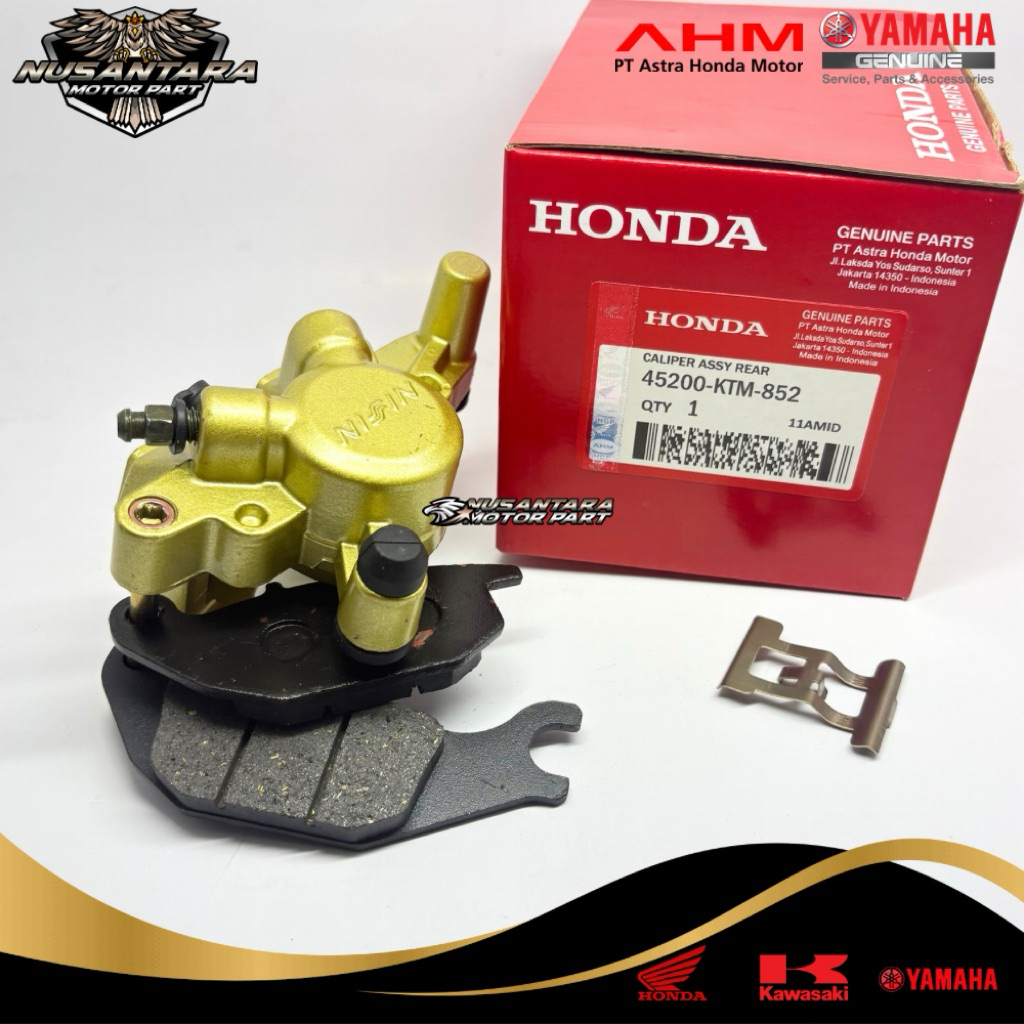NISSIN Kaliper Belakang Cakram (HONDA) Supra X 125 Helm in , Blade New, Supra X 125 (45200-KTM-852)