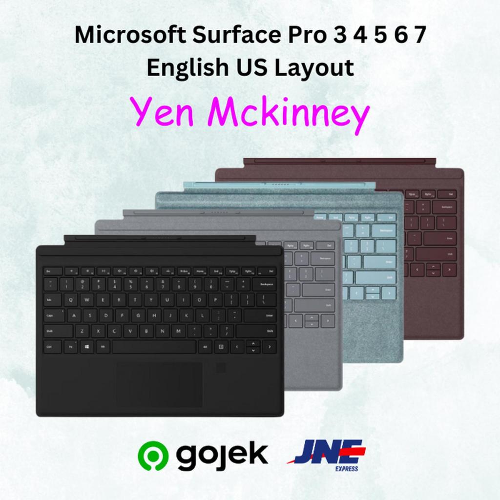 Microsoft Surface Pro 3 4 5 6 7 Keyboard Type Cover