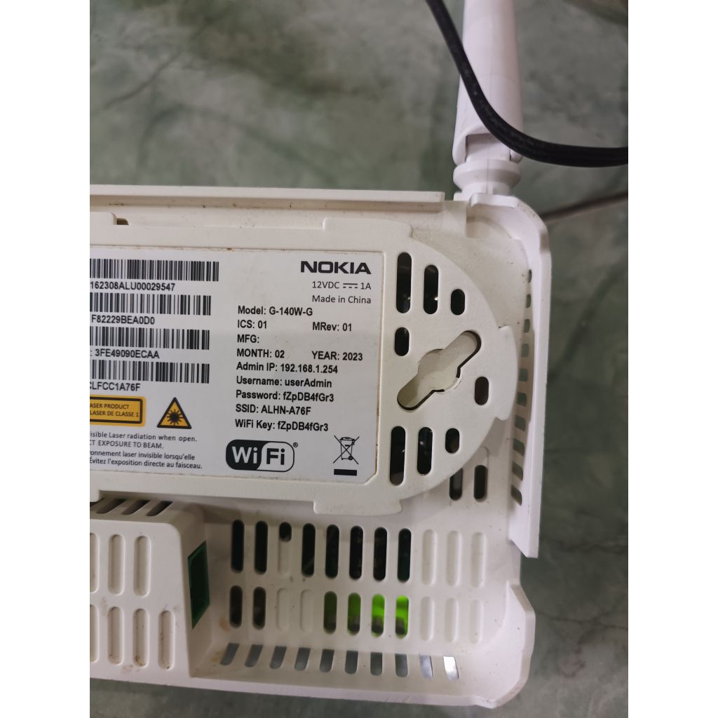 modem Nokia port hijau