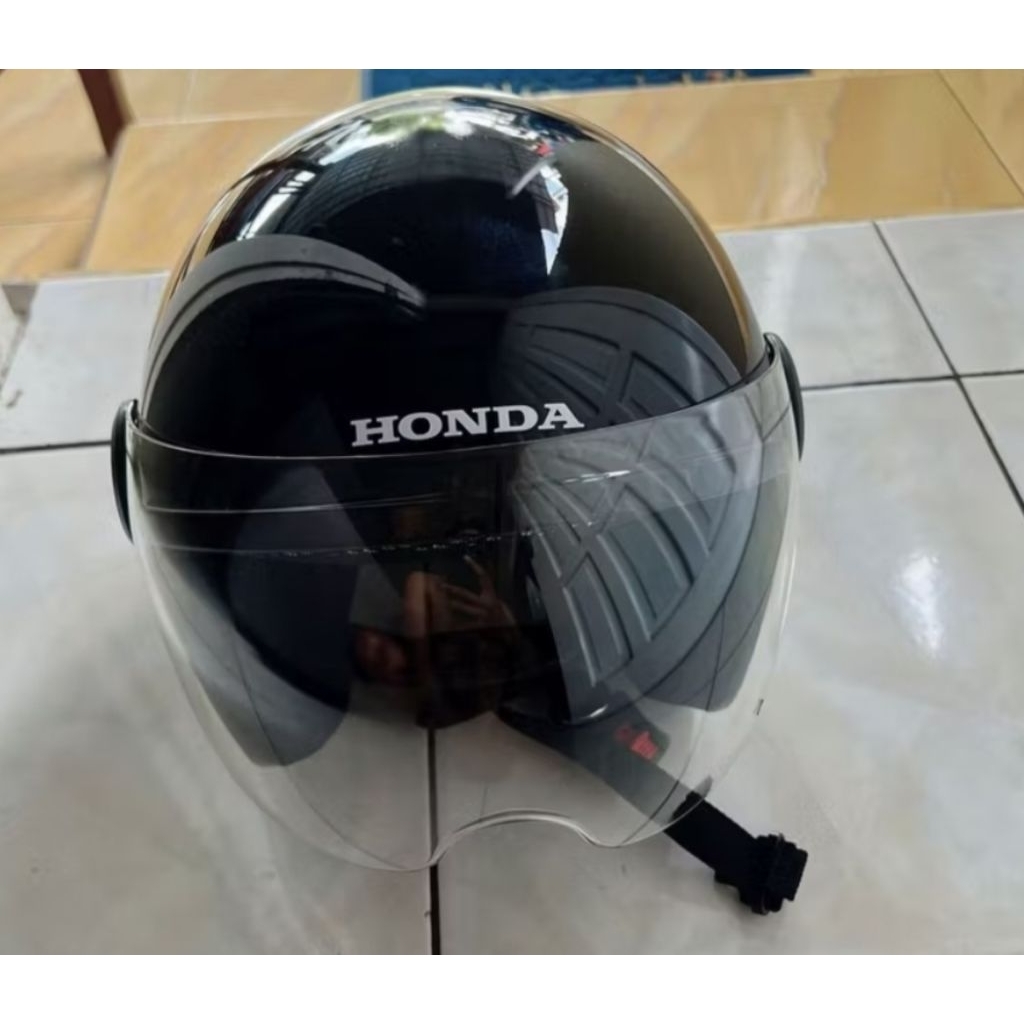HELM HONDA SCOOPY ORIGINAL TERBARU – WARNA HITAM