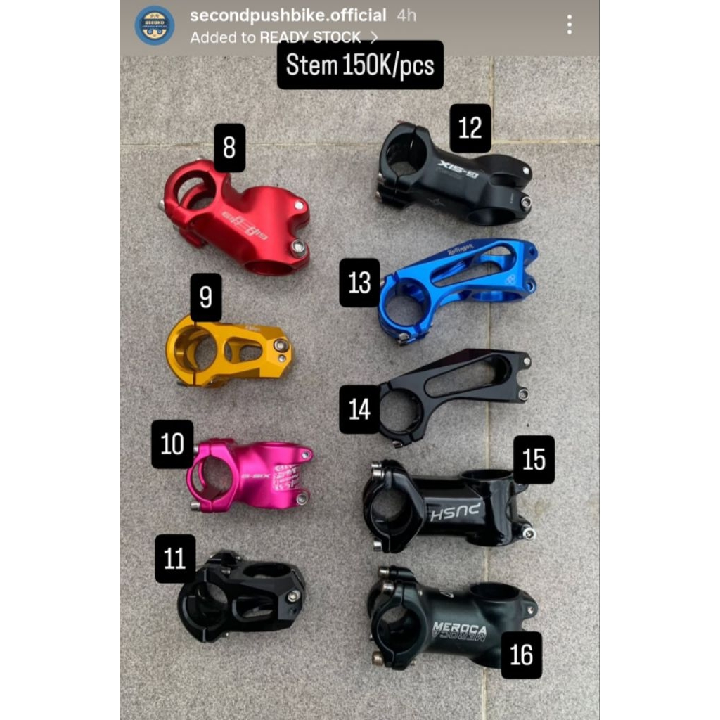 Stem Pushbike Preloved