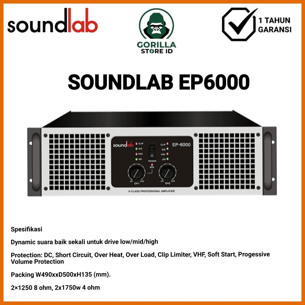 Power Amplifier Soundlab EP6000