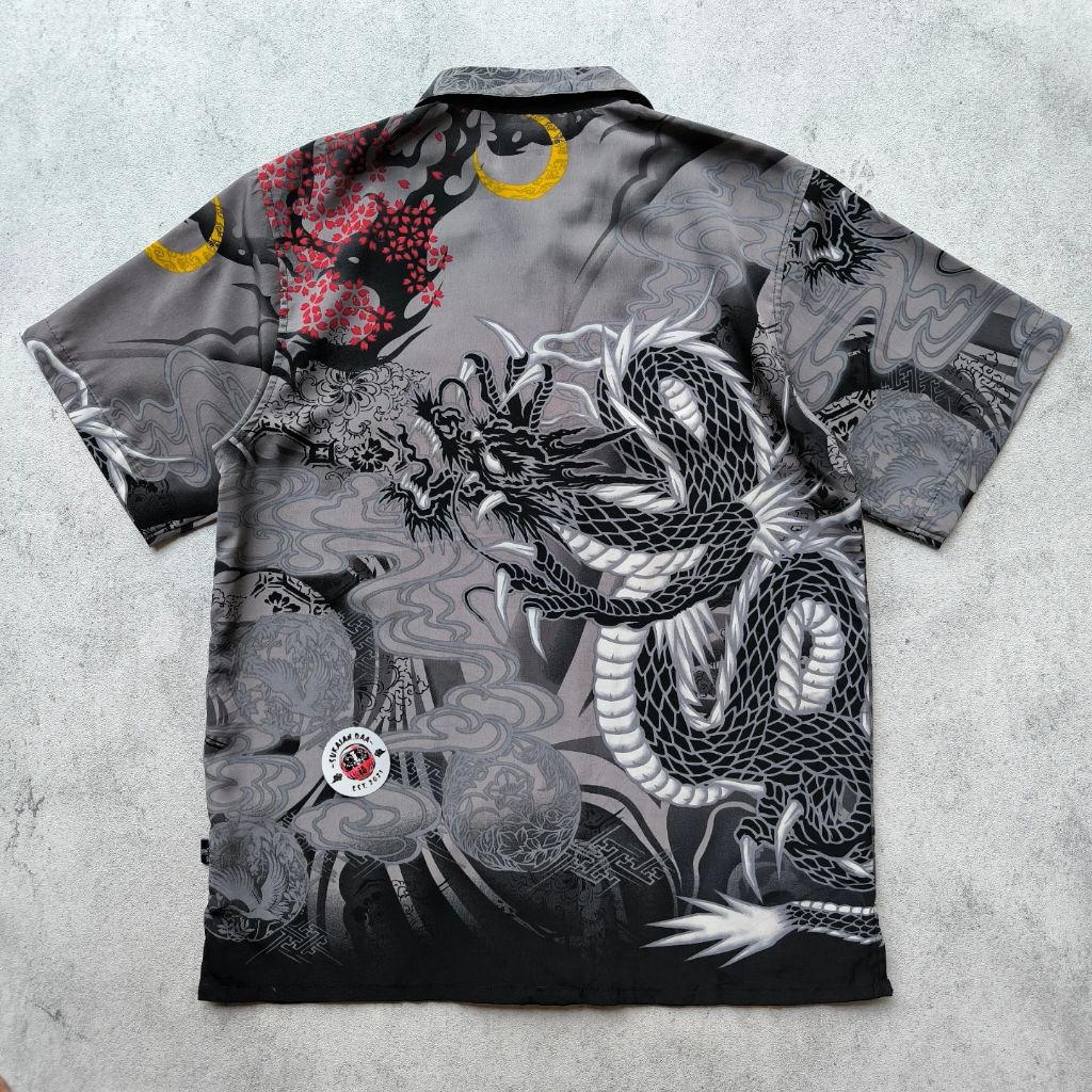 Dogtown Black Dragon Kemeja Sukajan
