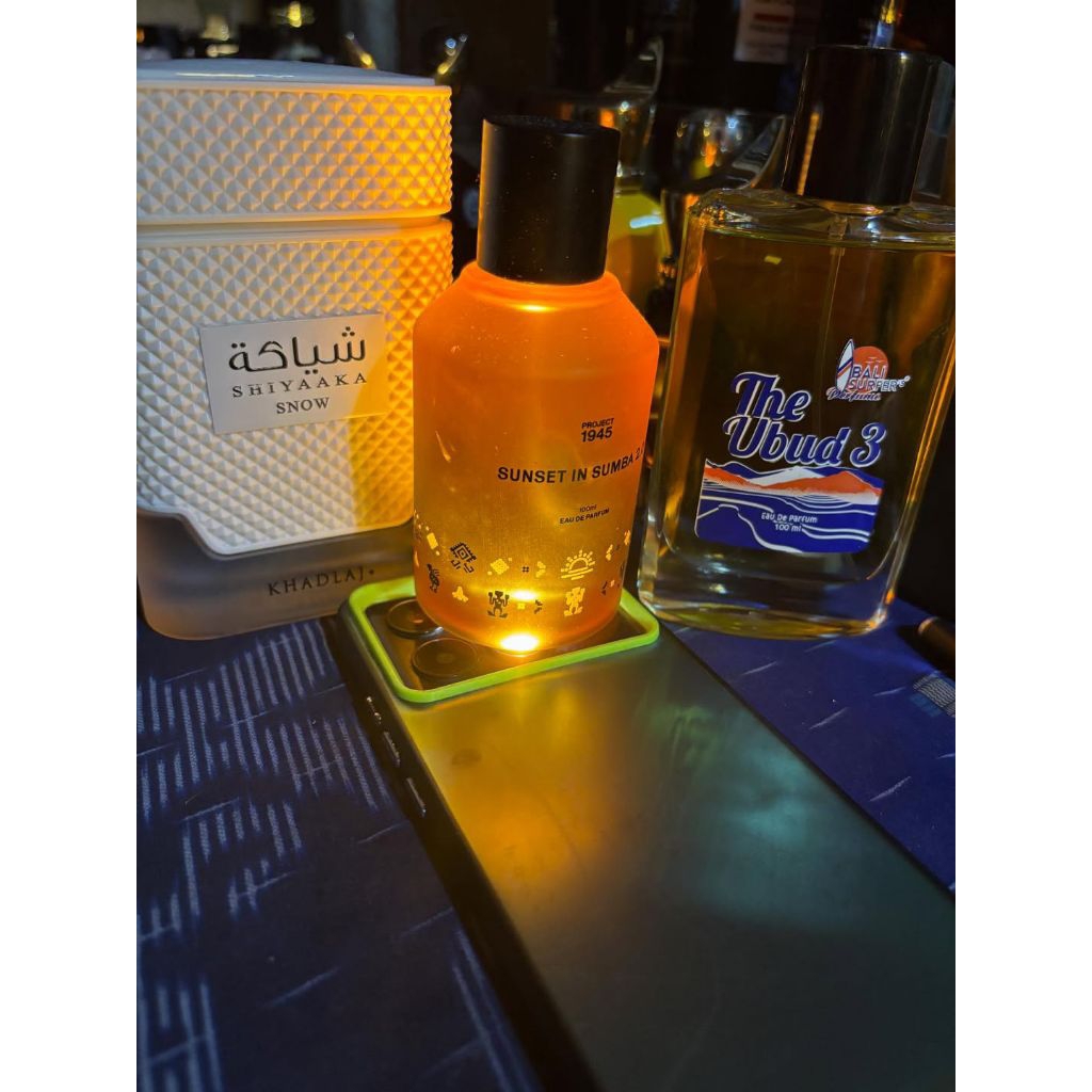 preloved parfum project 1945 sunset  in sumba