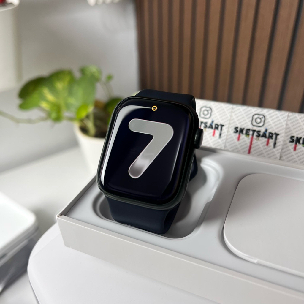 Apple Watch Series 7 41mm Midnight Green Langka iwatch