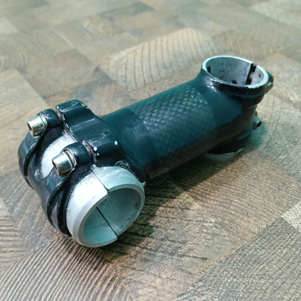 Stem Sepeda MTB Road Bike Motif Carbon 31.8 Black