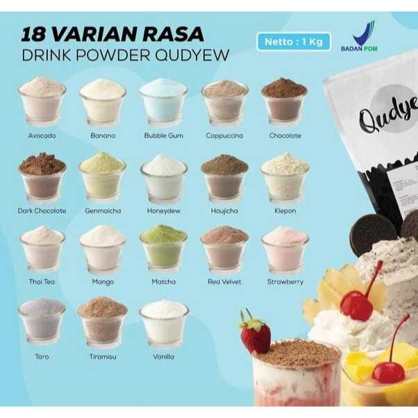 Bubuk Minuman Powder Premium Qudyew 1kg // Drink Powder Premium Qudyew