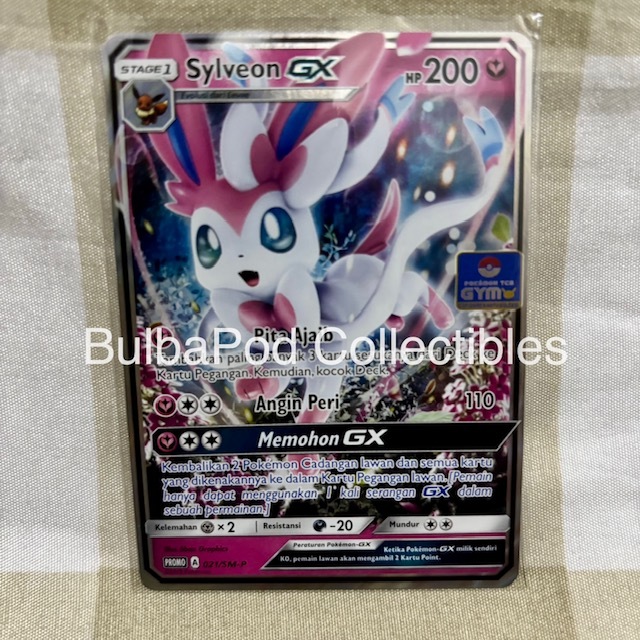 Pokemon TCG Indonesian Sylveon GX PROMO 021/SM-P Gym Promo