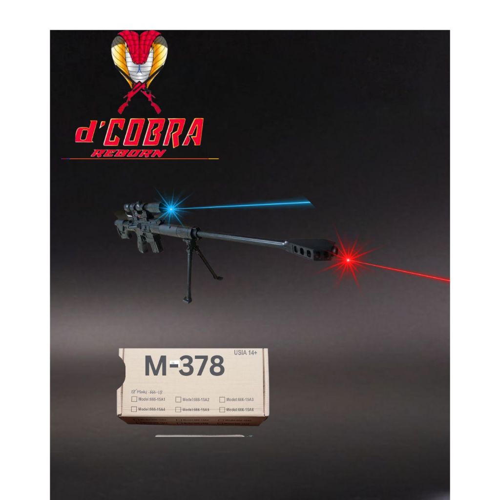 Mainan Dcobra Sniper M378i Mainan Pistol Senjata Senapan Infrared Gun m-378