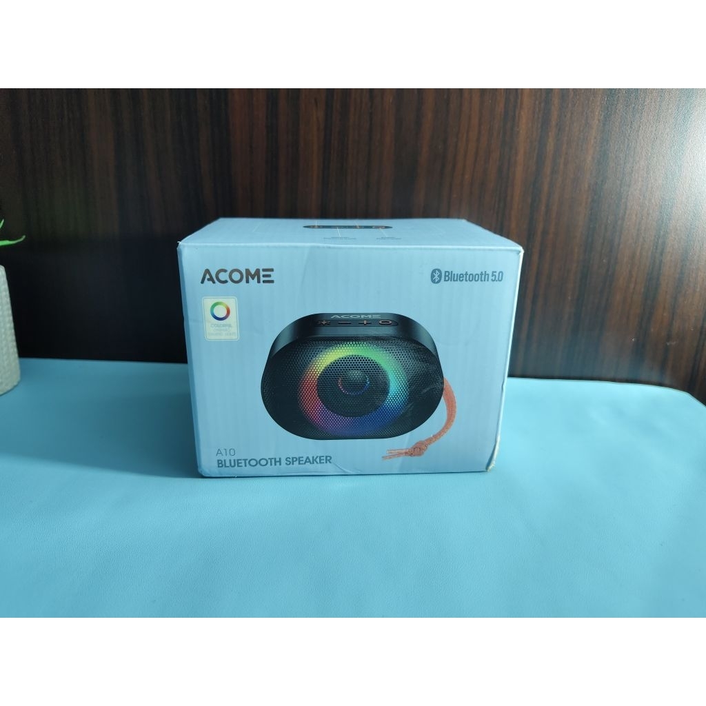 Speaker Bluetooth ACOME A10 - Tahan Air, Suara Stereo, Lampu RGB