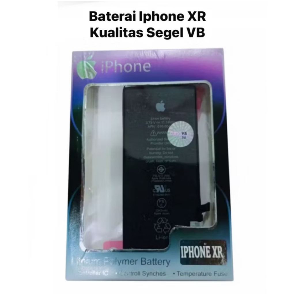 Baterai Iphone XR Kualitas Segel VB