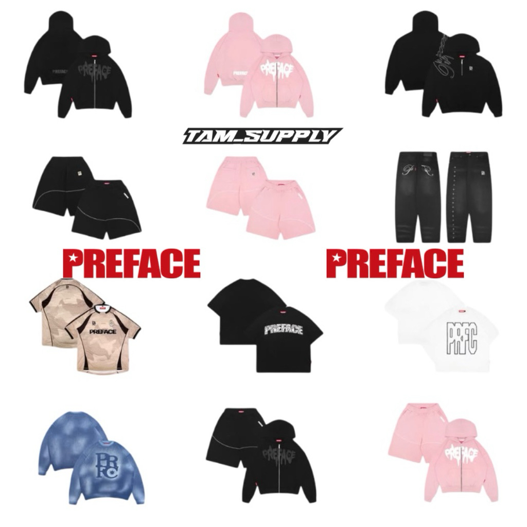 (TERMURAH ORIGINAL 100%) PREFACE SYNDICATE | LEATHER PREFACE | ZIP SIGNATURE KNIT HALF ZIP KATUN UNI