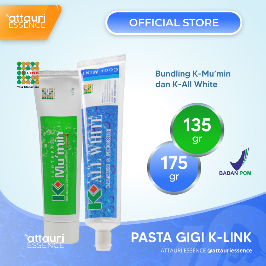 K-LINK Bundling Pasta Gigi K-All White & K-Mu'min