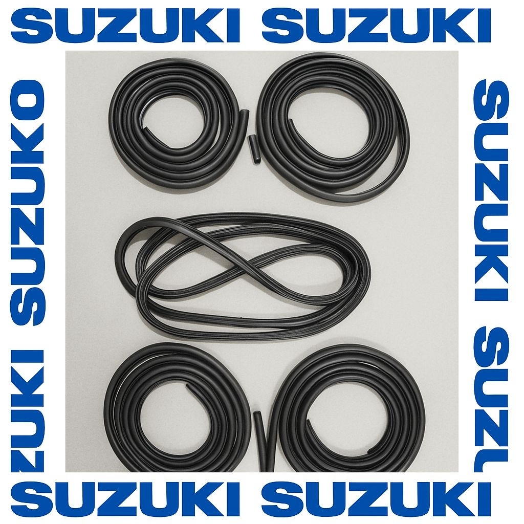 Karet balon bagian body pintu dan bagasi mobil Suzuki Carry Futura Fullset 5 pcs Original